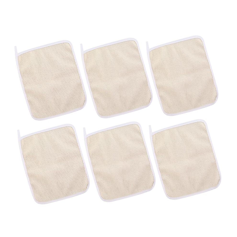 Exfoliating Washcloth Set of 6 Quick Dry Loofah Scrubber for Face and Body Smooth Skin