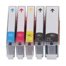 Set di cartucce d'inchiostro a colori e nero ad alta capacità e a prova di sbiadimento per la serie PIXMA MG/TS