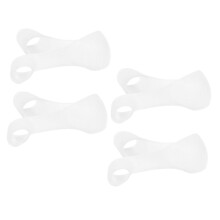 4pcs Transparent Gel Toe Separators for Bunion Relief and Overlapping Toes Flexible Fit
