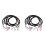2X Set Cablaggio Controller per Carrello da  Club Car -Nero 1510A-5251 Controller 102196601 1