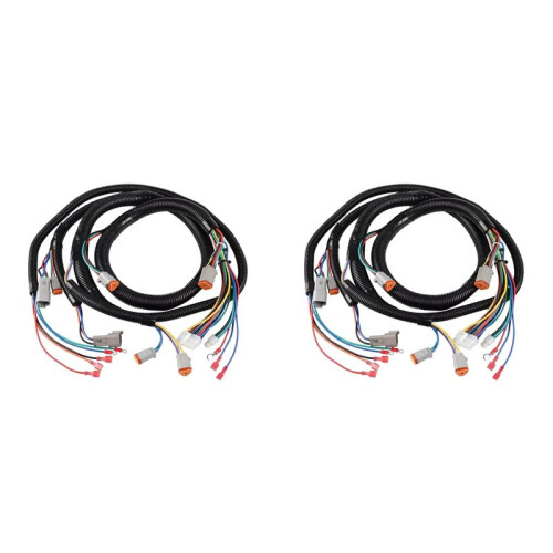 2X Set Cablaggio Controller per Carrello da  Club Car -Nero 1510A-5251 Controller 102196601