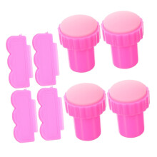 Nail Stamping Kit with Silicone Stamper for Precise Design Transfer and Salon Quality Finish