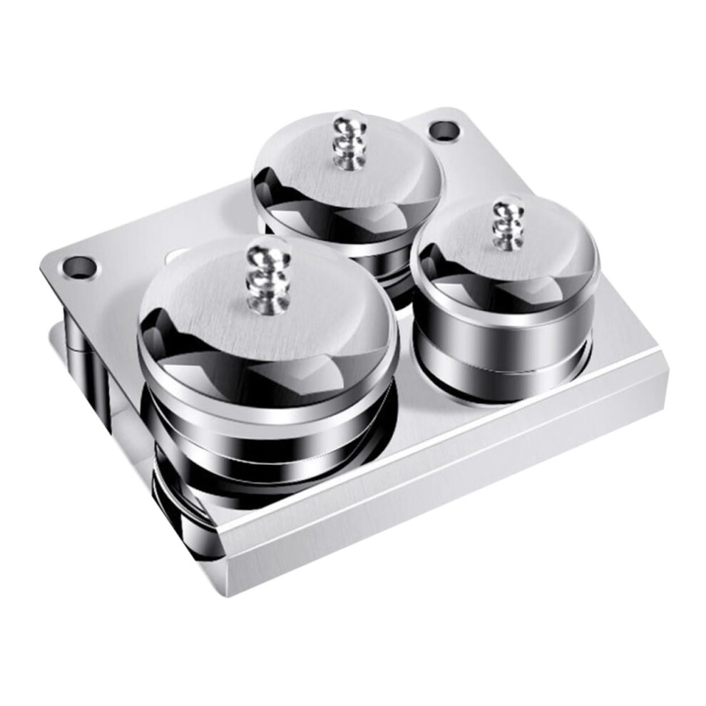 3pcs Stainless Steel Nail Art Powder and Liquid Containers with SpillResistant Lids for Acrylic Nails