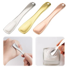 3 Pack Metal Cosmetic Spatula Set for Hygienic Facial Mask and Cream Application