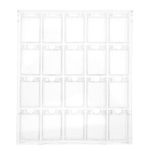 Clear Acrylic Storage Box 20 Grid Nail Art Organizer for Jewelry Beads and Crafts Dust‑Proof Space‑Saving Design