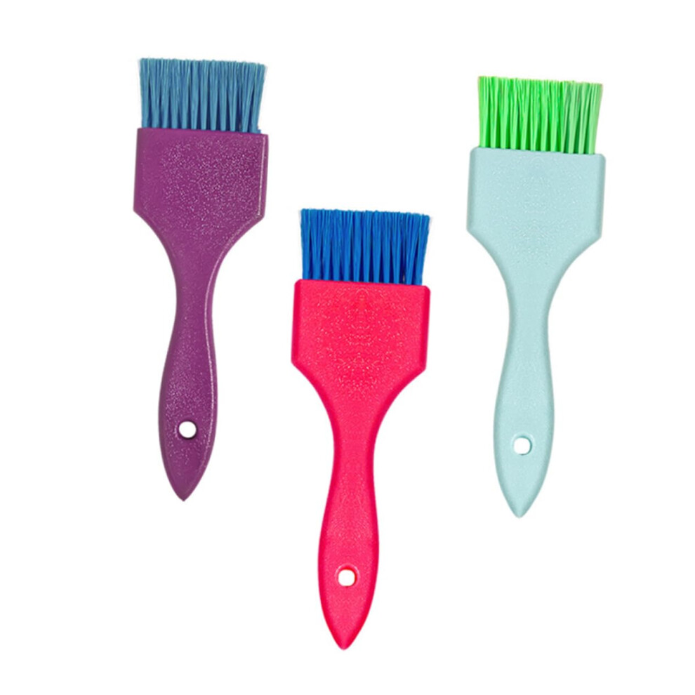 3pcs Hair Dye Brush Set with Flexible Bristles for Precise Salon Quality Coloring