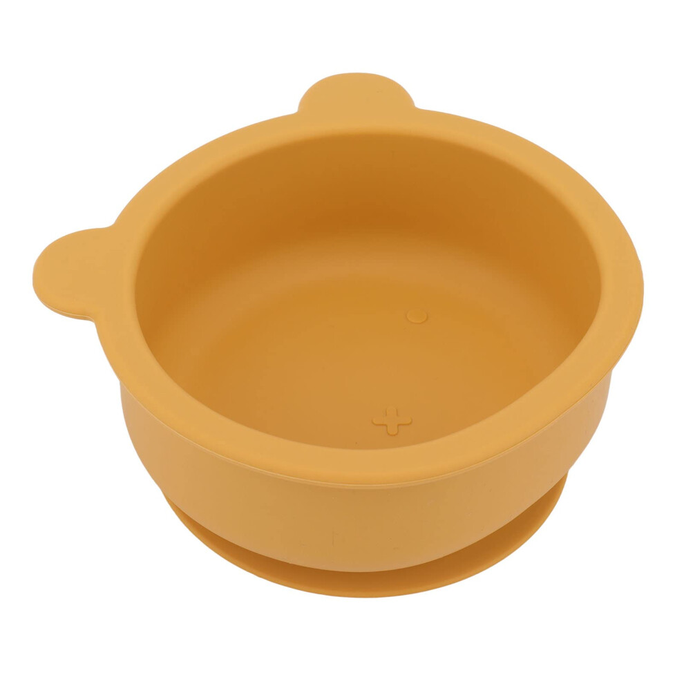 Baby Silicone Feeding Set with NonSlip Bowl and Easy Scooping Spoon, Ergonomic Curved Handle, BPA