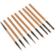 Professional Gel Nail Art Brush Set with Precision Liner Control for Flower Painting and Shading