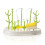 Baby Bottle Drying Rack with Adjustable Branches, Compact Countertop Stand, Green 1