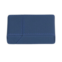 PU-Leder-Zigarettenschachtelhalter 20 Stück Reiseetui Blau 10x3x6cm