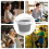 Paint Brush Cleaner Cup with Secure Storage, Foldable Silicone Washer for Multiple Brushes, Gray 4