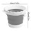 Paint Brush Cleaner Cup with Secure Storage, Foldable Silicone Washer for Multiple Brushes, Gray 5