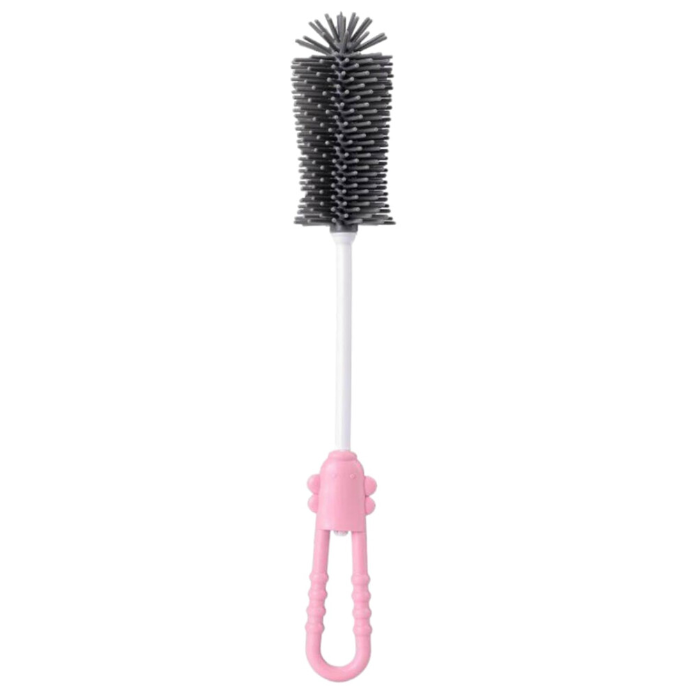 Baby Bottle Brush Set with Silicone Nipple Brush, Deep Cleaning Multicolor Design, Ergonomic Handle