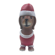 20,3 cm große Weihnachts-Hundedekoration aus Kunstharz für