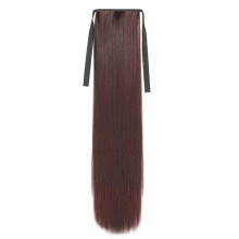 22 Inch Straight Clip In Ponytail Extension for Women, Heat Resistant Synthetic Hairpiece Ref: 3357