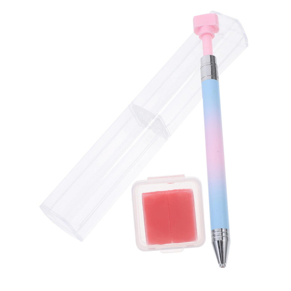 Blue/Red Nail Art Rhinestone Picker Pen Dual Ended Dotting Tool For Precise Crystal Placement Gradient