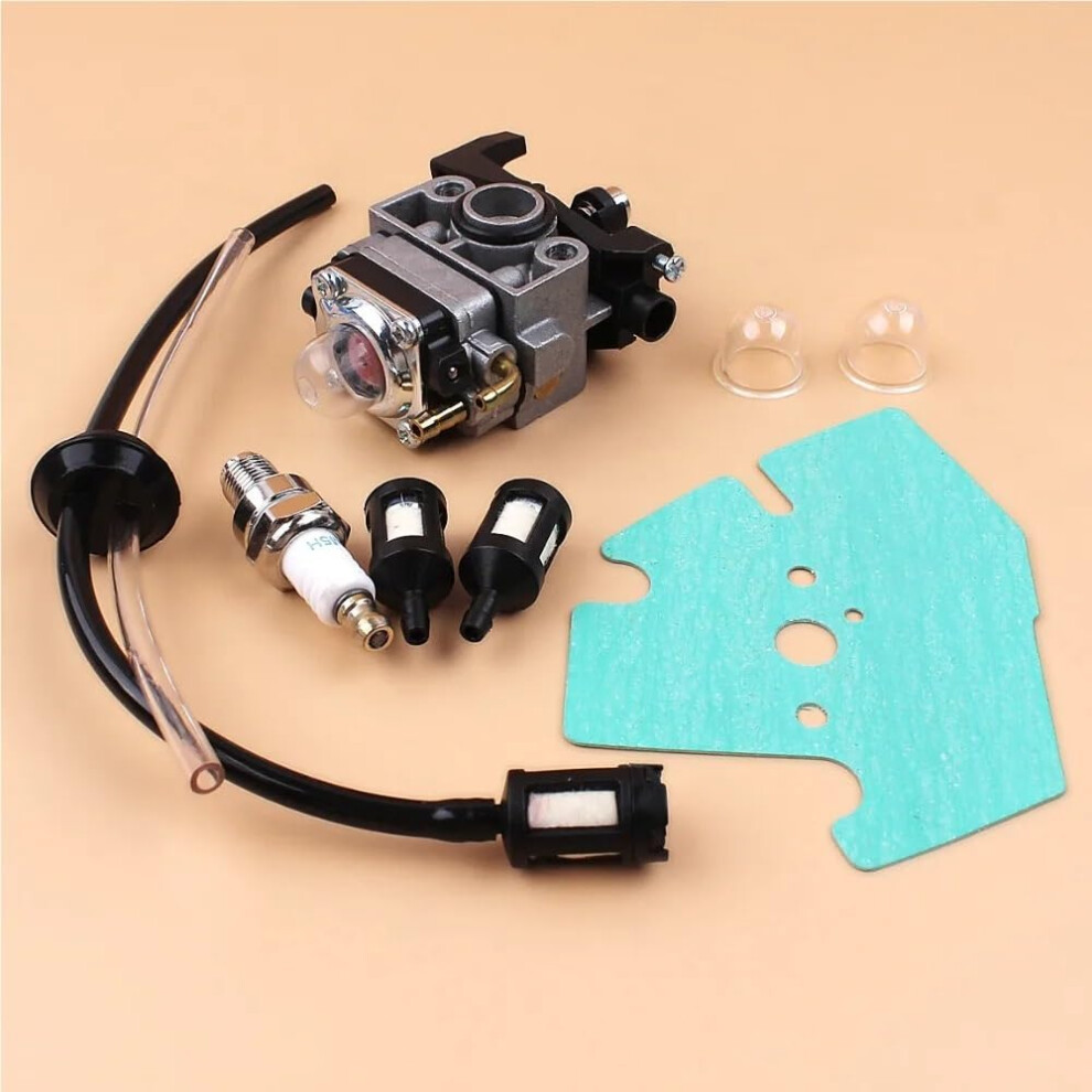 Carburetor Kit For Honda Gx35 Gx25 With Gasket Spark Plug Oil Line Hose For Trimmer Mower 9073542582397