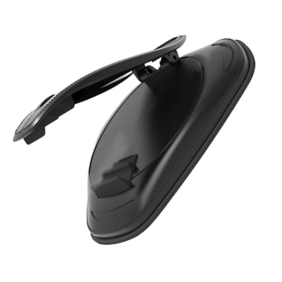 Car Phone Holder With Secure Suction Cup, Adjustable Silicone Grip Dashboard Mount For Gps And Smartphones Black 9169991629704
