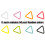 50Pcs Metal Stitching Markers Locking Crochet-triangle 1