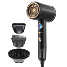 Ionic Hair Dryer 1875W with Diffuser, Fast Drying Low Noise Professional Hair Dryer for Women