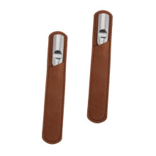 Stainless Steel Nail File Set 4pcs Professional Manicure Kit with Case and Dual File Trimmer