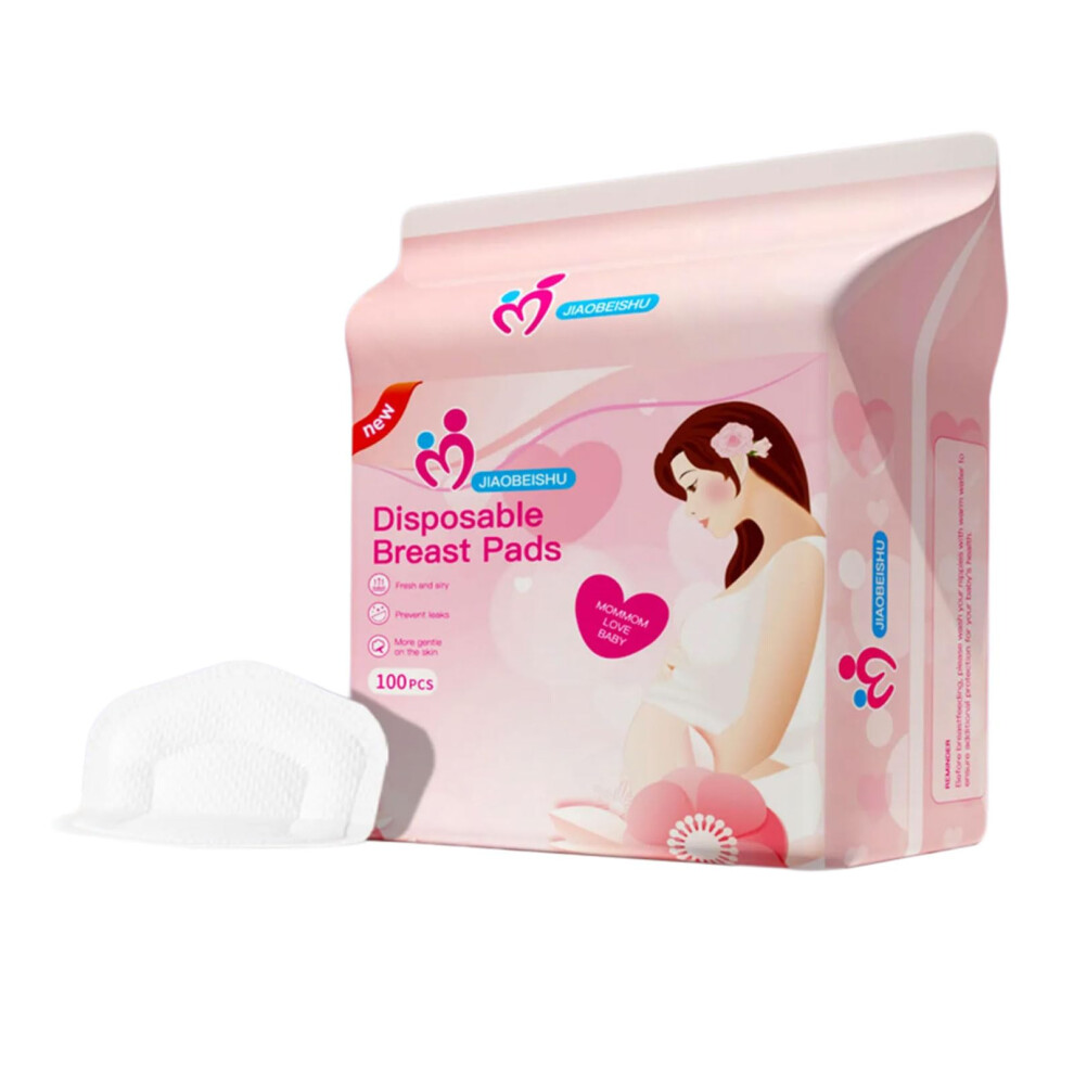 Disposable Breast Pads 100 Count with Leakproof Absorption and Comfortable Fit for Breastfeeding Mothers