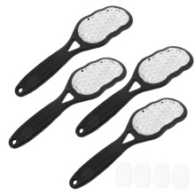 4pcs Stainless Steel Foot File Callus Remover Set for Hard Skin Removal and Smooth Feet