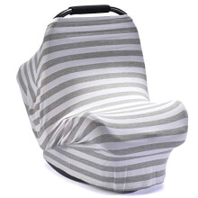 Nursing Cover for Breastfeeding 360 Full Coverage Breathable Cotton Multi Use Car Seat and Stroller Cover