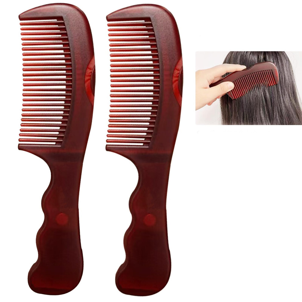 Unisex 2 Pcs Scalp Detox Comb For Dandruff And Oil Removal, Hollow Tooth Design, Gentle Scalp Massage