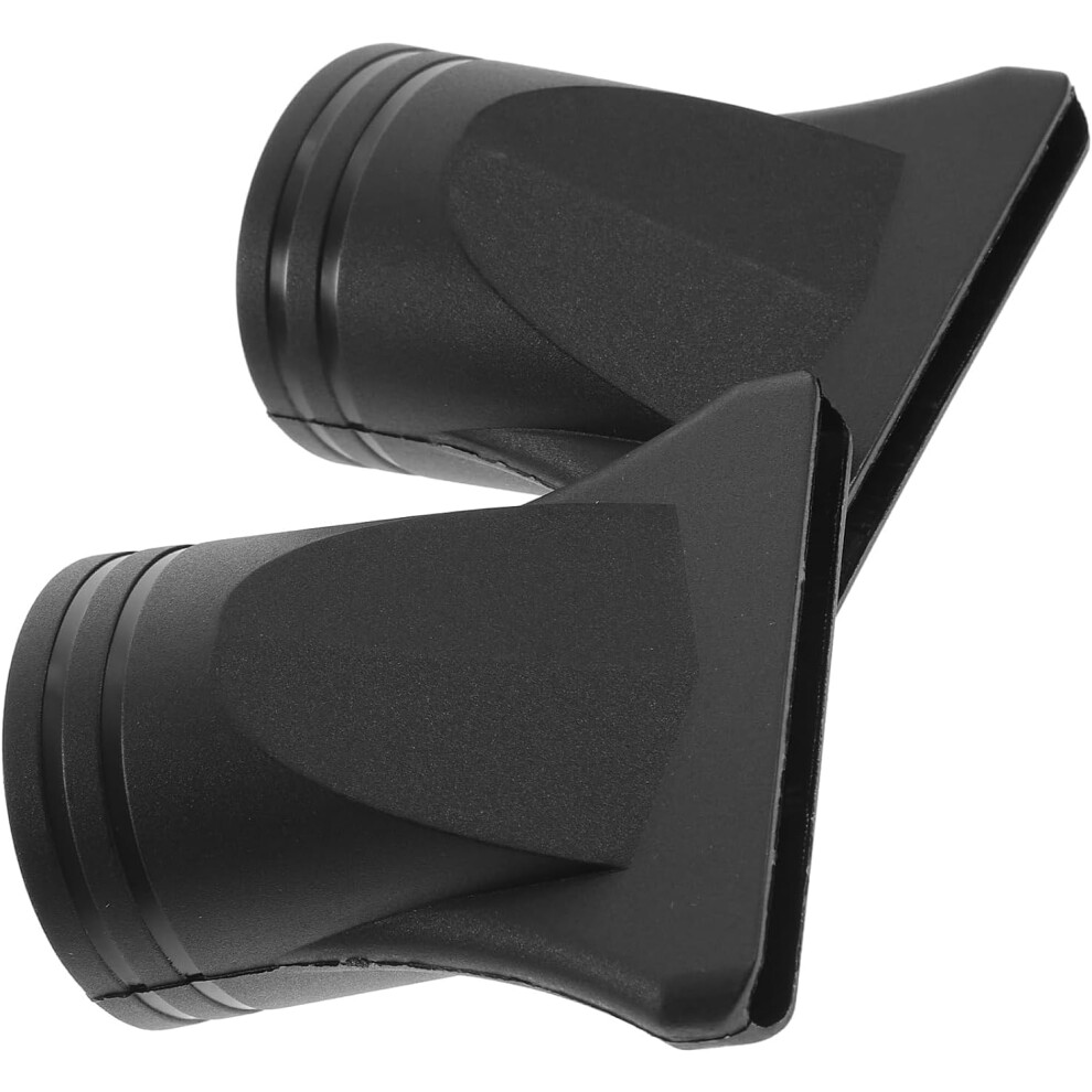 Squarezhenbo Black 2Pcs Professional Blow Dryer Narrow Concentrator - Specific Fit 4.3-4.5Cm Diffusers, Abs Plastic Nozzle Replacement For Hair Dryer Attachments,
