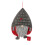 Christmas Countdown Calendar Fabric Santa Decor62x40cm 1