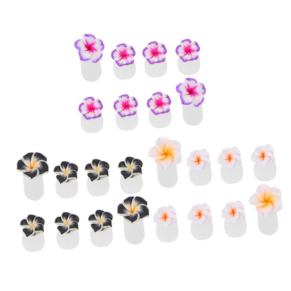 24pcs Flower Silicone Toe Separators for Pedicures, Reusable Soft Spacers for Nail Art