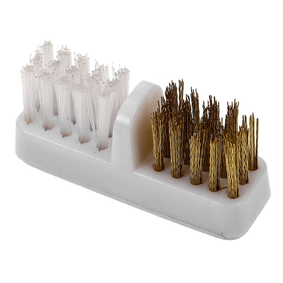 Nail Drill Bit Cleaning Brush with Stiff Bristles for Effective Dust Removal and Salon Manicure Use