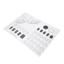Silicone Nail Art Practice Mat with NonSlip Waterproof Surface for DIY Manicure Training