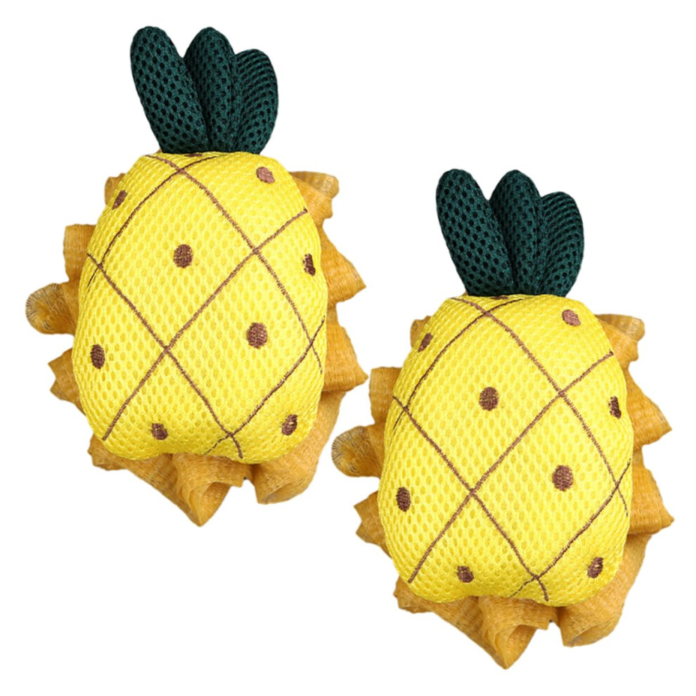 2pcs Cactus Bath Shower Loofah Set, Soft Exfoliating Body Sponge for Men and Women, Rich Lather Mesh Pouf