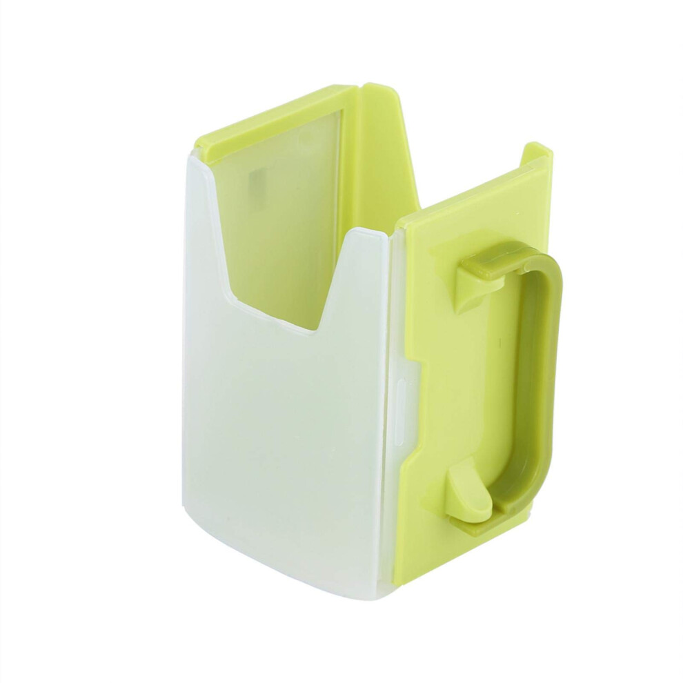 Adjustable Spillproof Milk Carton Holder For Toddlers And Kids, Reusable Easy Clean Drink Holder Green