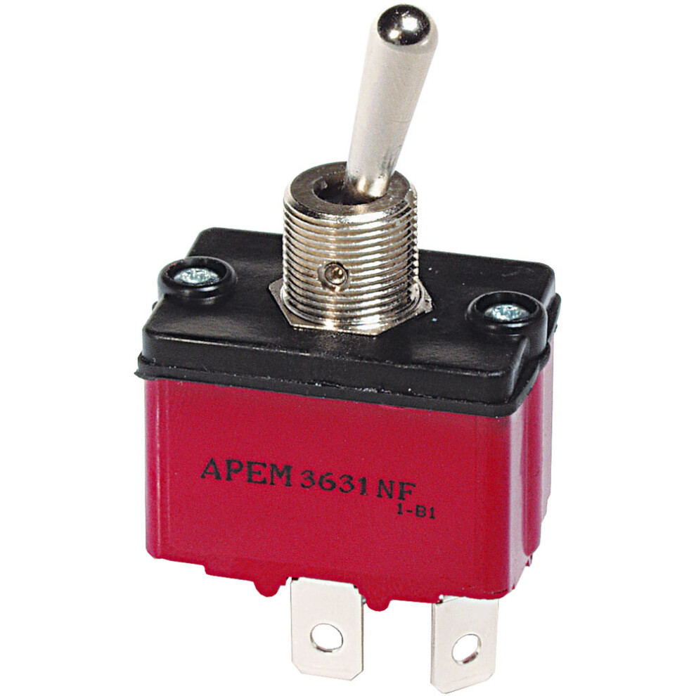 Apem 3631Nf/2 Toggle Switch, Spst, On-Off 250V, 6A 4016138116045
