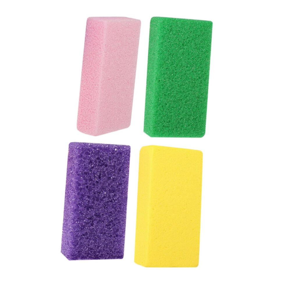 4pcs Pumice Stone Foot File Heel Exfoliator Callus Remover with Ergonomic Grip