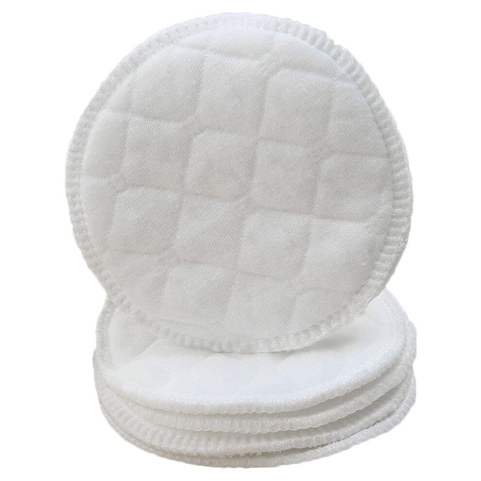 100Pcs Nursing Breast Pads Threelayer Leak Protection Soft Washable Reusable Pads For Moms White