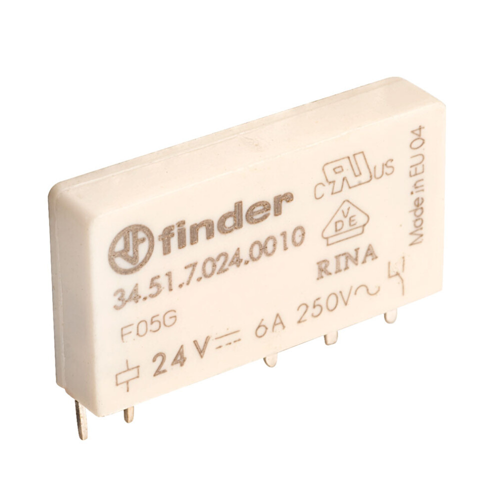 Finder 34.51.7.024.0010 24V Relay (Ultraslim) Spdt 6A 34.51 8012823197968