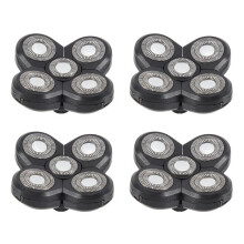 4PCS Replacement Shaver Electric Shaver 5 Cutter Floating Waterproof Stainless Steel Blade