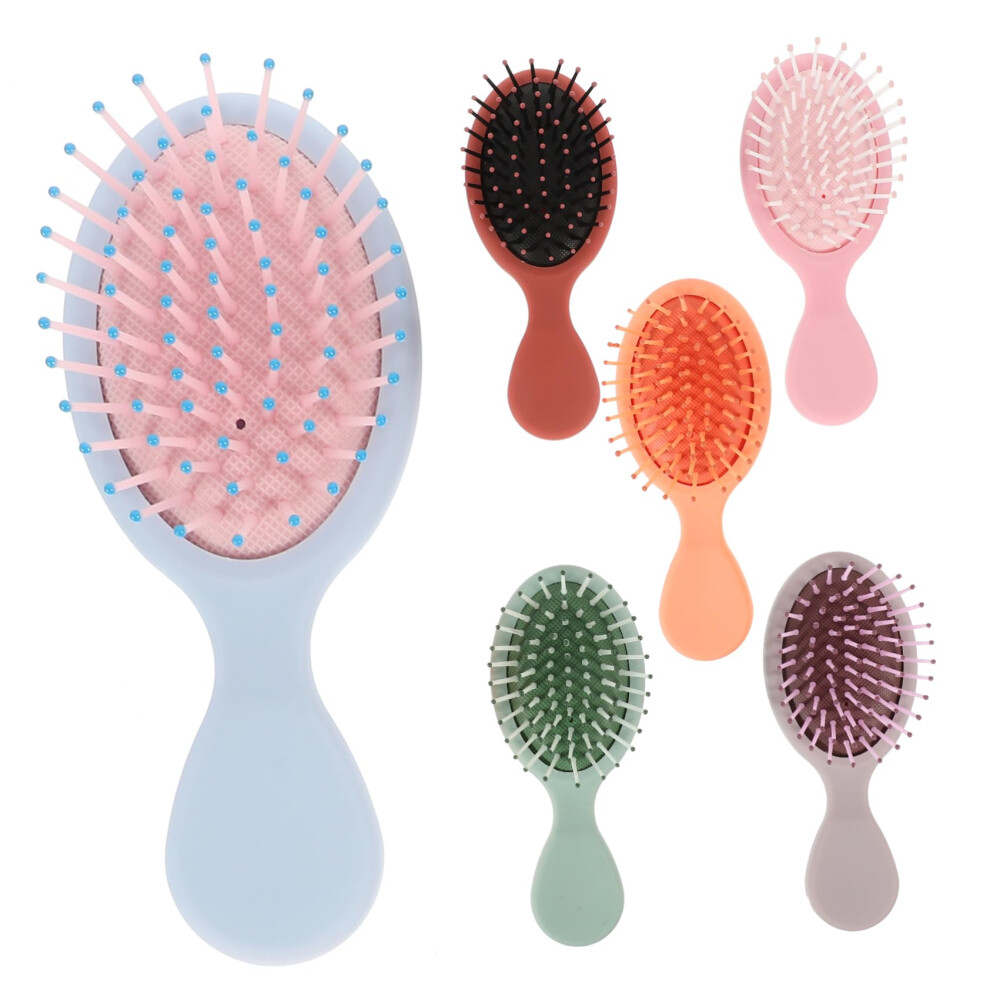 Mini Detangling Brush for Curly Hair, Compact Travel Hair Brush for Wet and Dry, Lightweight Set