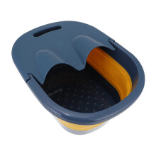 Foldable Foot Bath Basin with Massage Bottom for Home and Travel, Durable and Compact Design