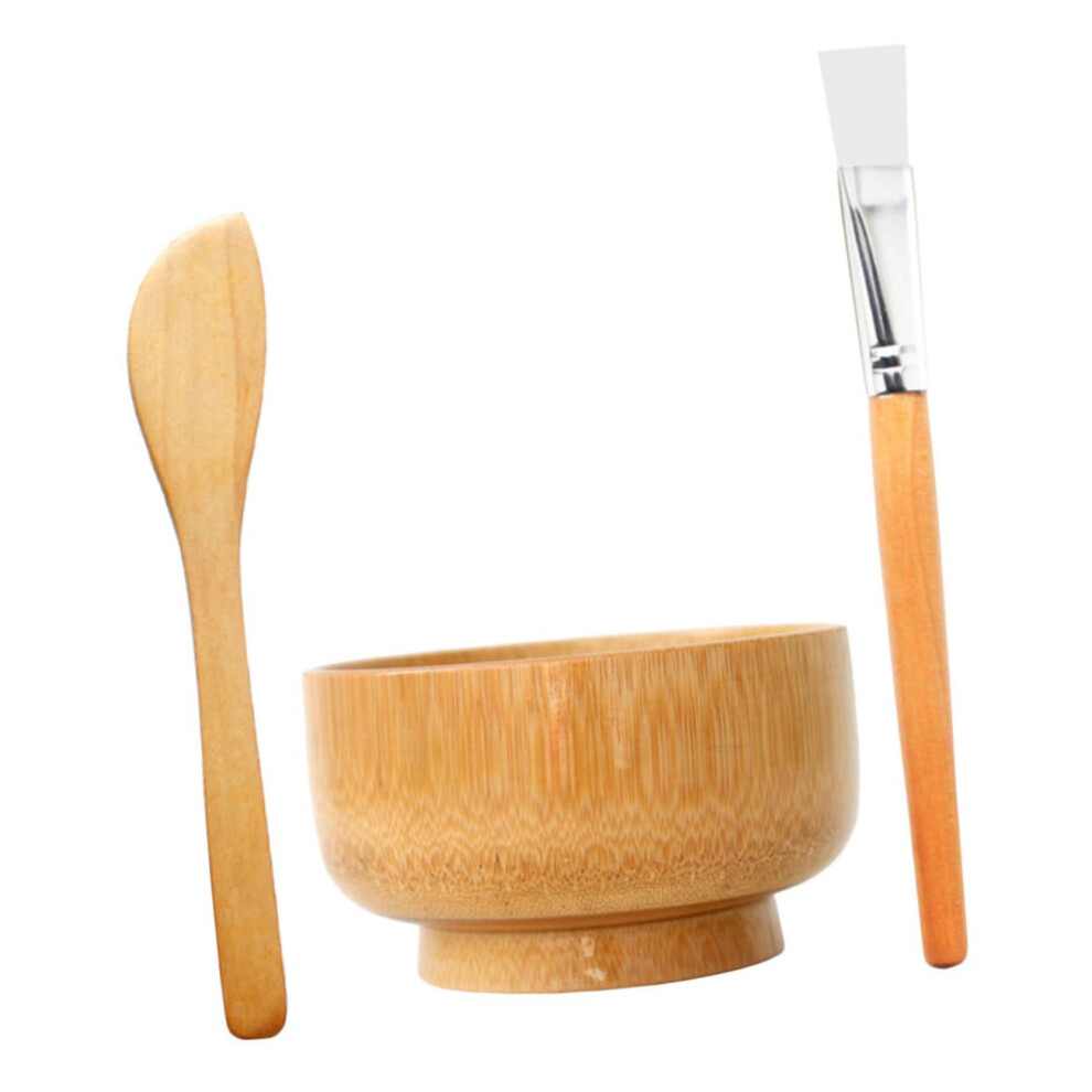Face Mask Mixing Kit with Brush and Scraper for Smooth Application, Home Spa Facial Bowl Set