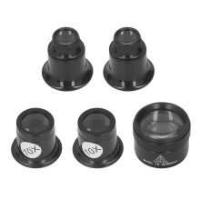 5 Stück Monokular-Lupen-Set 10X 20X 30X 36mm Leicht und tragbar