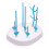 Baby Bottle Drying Rack with Stable Upright Holders, Fast Air Drying, Space Saving Blue 1