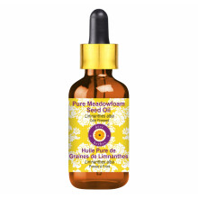 Pure Meadowfoam Seed Oil 30ml Cold Pressed Carrier Oil for Skin and Hair with Glass Dropper