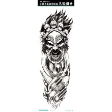 Temporary Tattoo Sleeve for Men, Large Waterproof Skull Full Arm Sleeve Body Art Sticker 6x48CM