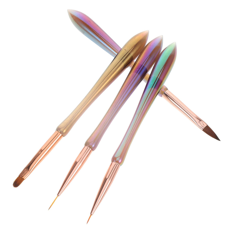 Nail Art Pen Set with Multiple Interchangeable Tips for Gel Polish, Dotting and Metallic Effects
