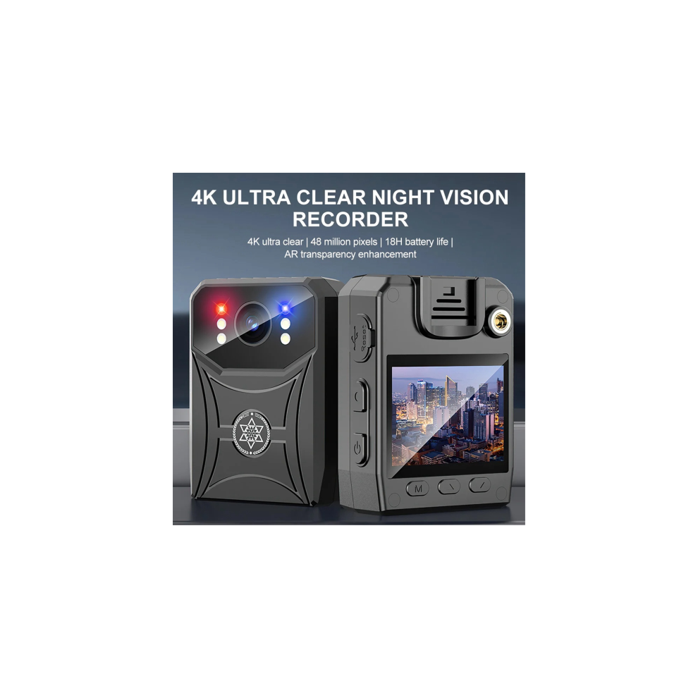 (32G) 4K Mini Police Camera Digital Video Recorder Camcorder Ir Night Vision Body Sports Back Clip With Wifi 4853223006603